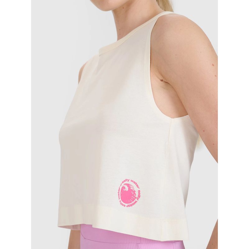 Women's regular printed top 4F 4FWSS25TSLEF118-11S *Kategoria tymczasowa Your Sports Performance