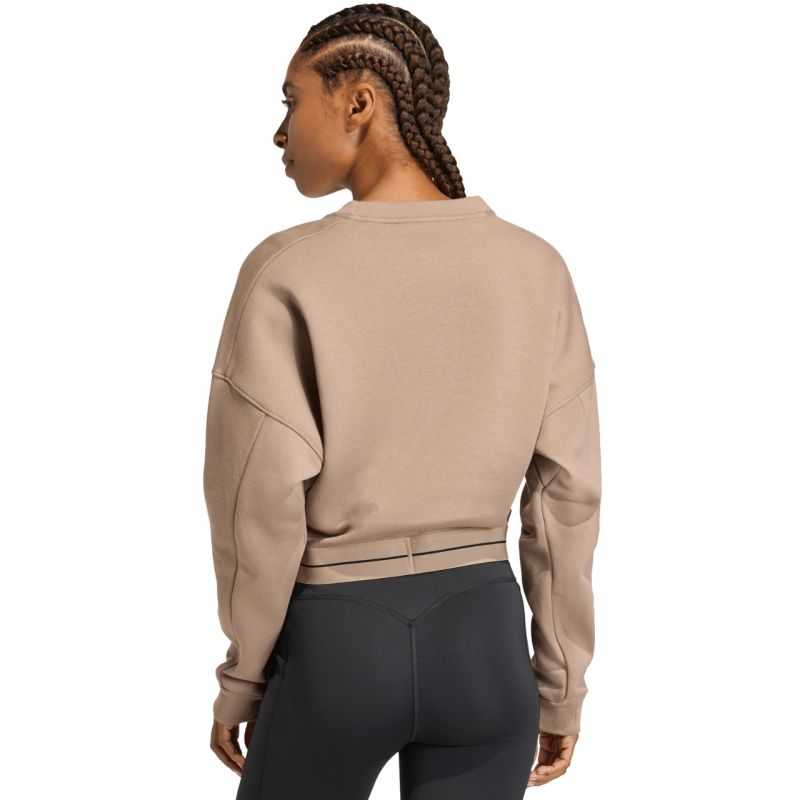 Women's adidas Hyperglam sweatshirt beige KQ5197