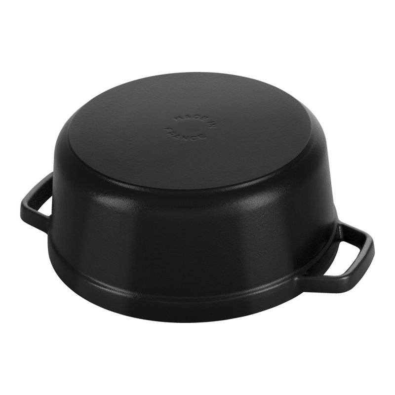 STAUB Round cast iron pot 5.2l black AGD - Produkty/Garnki / patelnie nieelektryczne Your Sports Performance