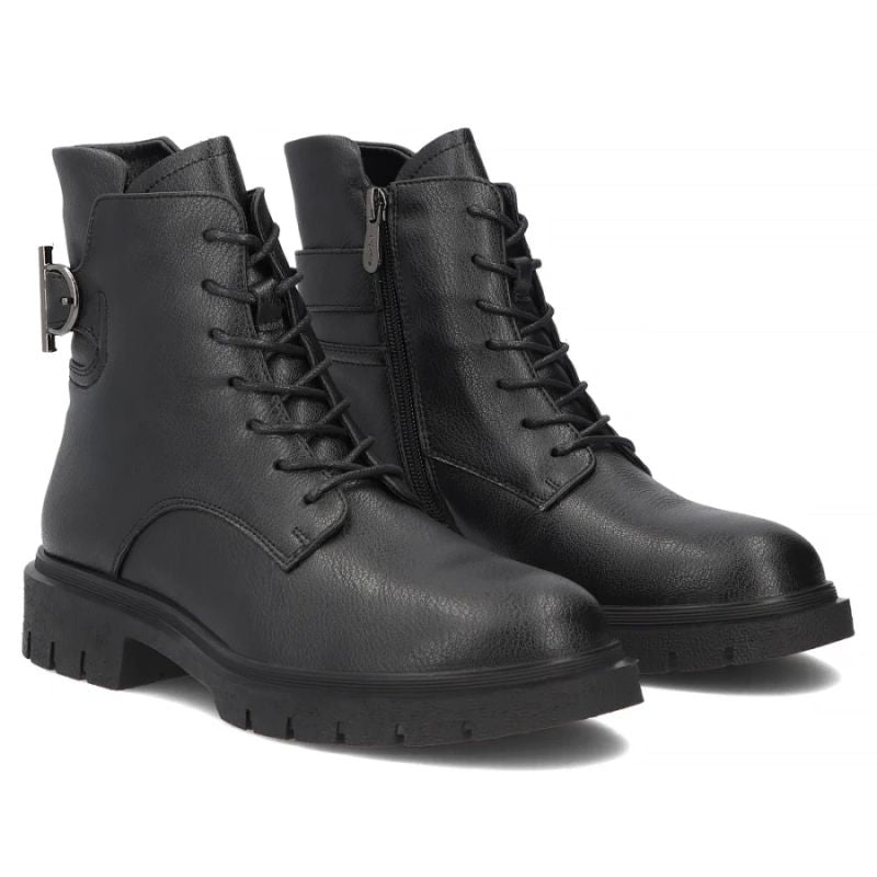 Women's leather ankle boots, black Filippo DBT8018