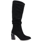 Black women’s block-heel boots Jezzi MR2623-7