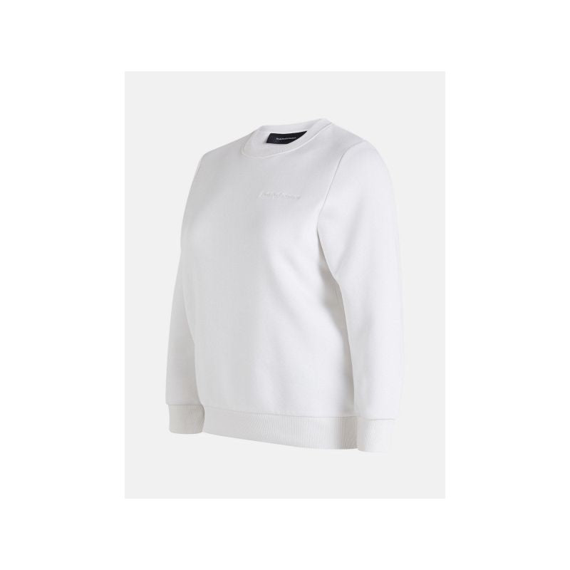 Peak Performance W Original Small Logo Crew Sweatshirt White Clothing Your Sports Performance