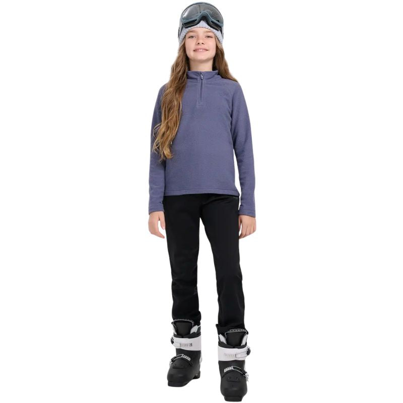Fleece sweatshirt for girls 4F F060 navy blue 4FJWAW25UFLEF060 31S 4f
