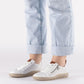 Women's leather openwork shoes white Rieker N2405-80 Rieker
