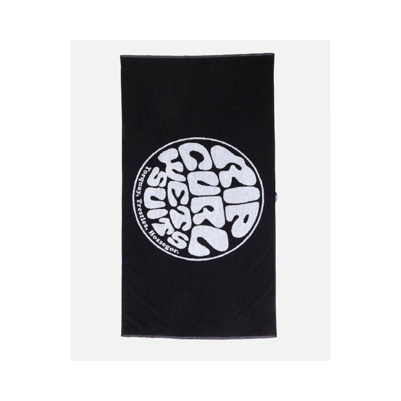 RIP CURL Logos Towel Black Beach Towel