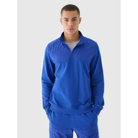 Men's sweatshirt without zipper, without hood, 4F 4FRSS24TSWSM2035-36S *Kategoria tymczasowa Your Sports Performance