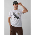 Men's regular printed T-shirt 4F 4FKAW26TTSHM4499-10S