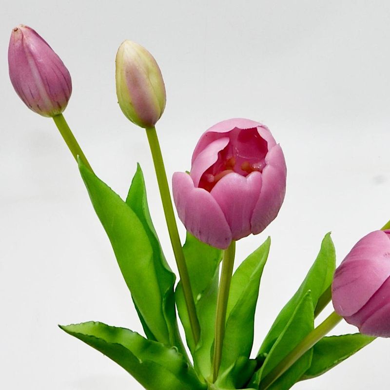 BOUQUET OF 5 PURPLE TULIPS 39 CM LIFE-LIKE SPRING DECORATION Home and Garden/Equipment Your Sports Performance