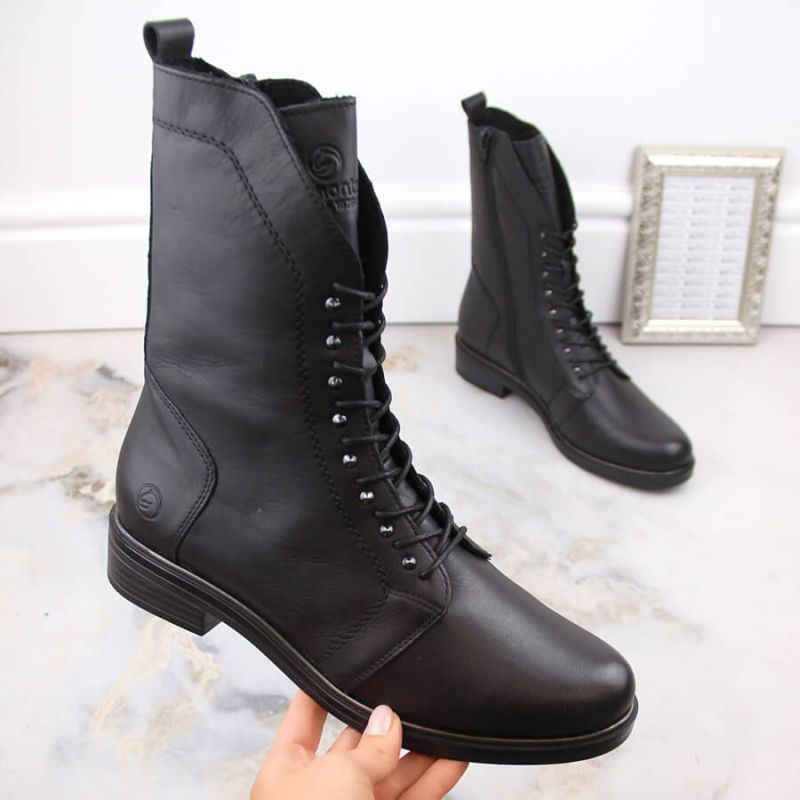 Comfortable, insulated leather boots Remonte W RKR630, black Footwear/Outdoor/Rieker Your Sports Performance