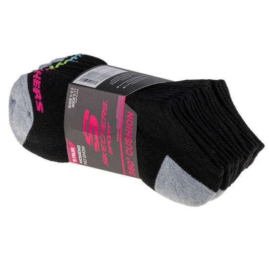 Skechers 6pk No Show Socks S108264-BLK Clothing/Lifestyle/Socks/4F Your Sports Performance