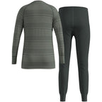 Thermal underwear - Odlo Set long ACTIVE WARM SET size 128cm Gray Odzież militarna/Bielizna termoaktywna Your Sports Performance