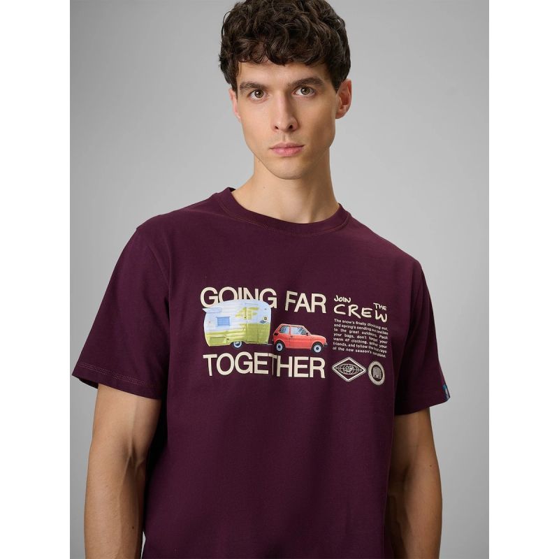 Men's regular printed T-shirt 4F 4FRSS26TTSHM3810-50S 4f