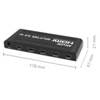 QOLTEC SPLITTER 4XHDMI 4KX2K | 3.4GB/S Kable i adaptery/Adaptery, przejściówki Your Sports Performance