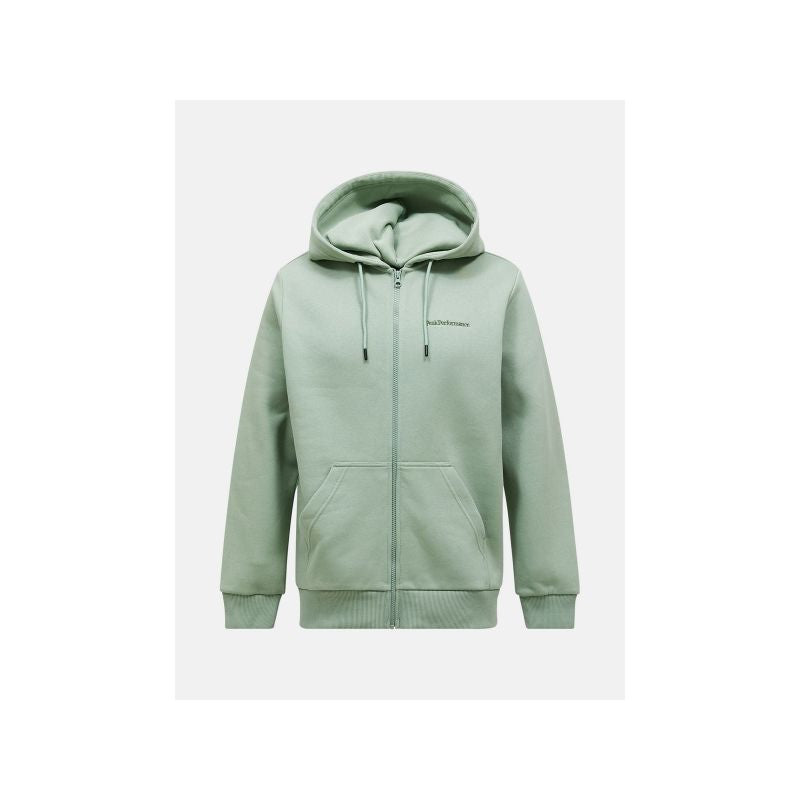 PEAK PERFORMANCE M Original Small Logo Zip Hood Green