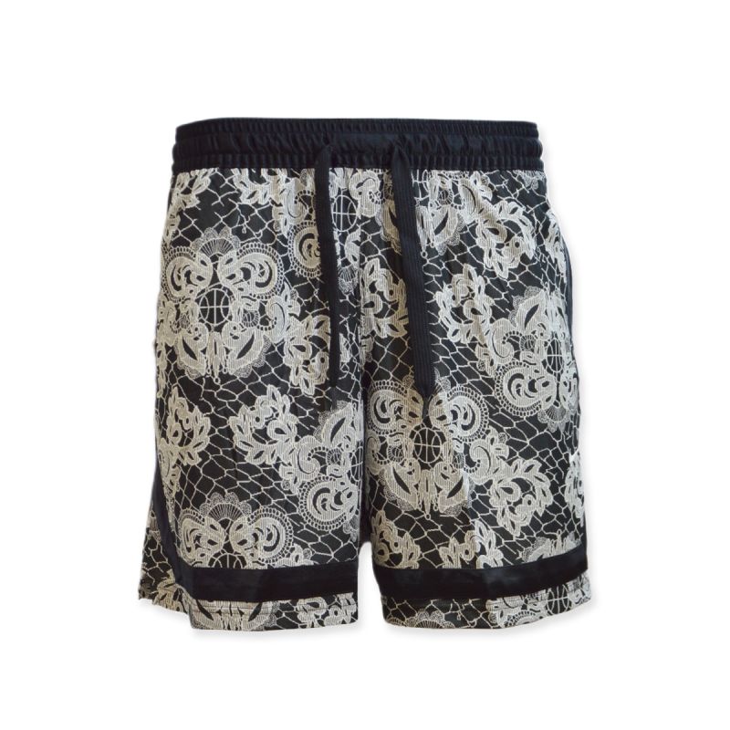 Nike Fly Crossover AOP Shorts Black/Light Bone women's shorts - DC0869-010 Nike