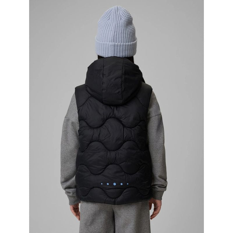 Girls' hooded vest 4F 4FJRSS26TVJAF355-20S