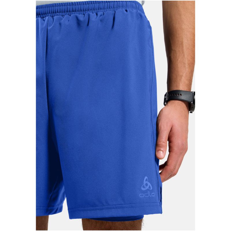 ODLO ESSENTIAL 6 INCH men's 2-in-1 shorts, blue