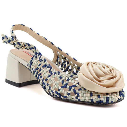 Women's textile heeled sandals Artiker 58C0372 Artiker