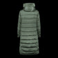 CMP women's winter jacket with hood, insulated coat, long, green (34K0046F/E621) CMP