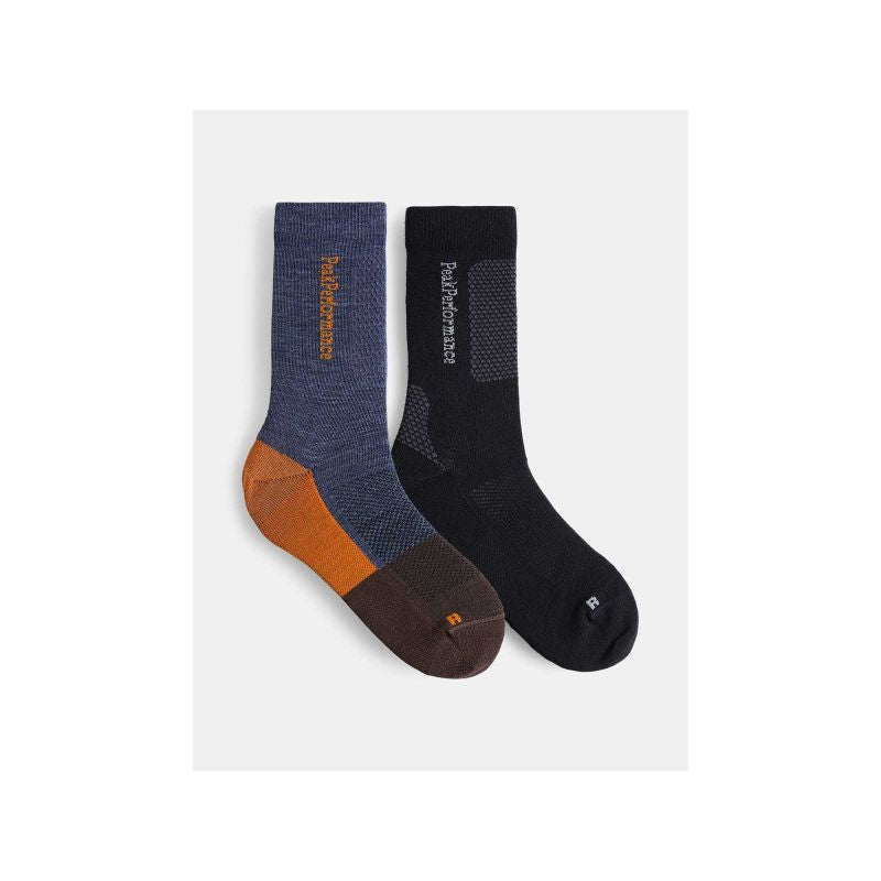Peak Performance Hiking Socks 2 Pack Black Peak Performance