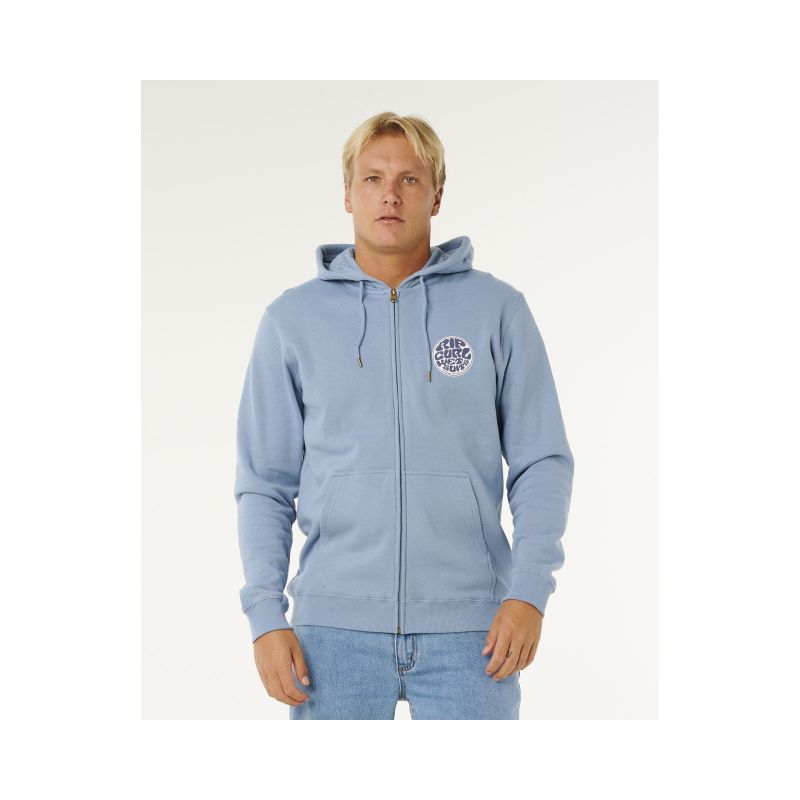 RIP CURL Wettie Passage Icon Zip Thru Men's Sweatshirt Blue