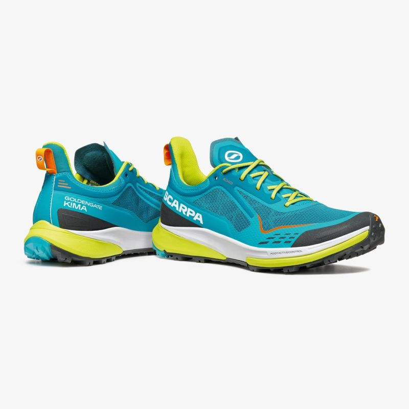 Scarpa Golden Gate Kima Rt trail shoes - lake blue/lime Odzież militarna/Buty Your Sports Performance
