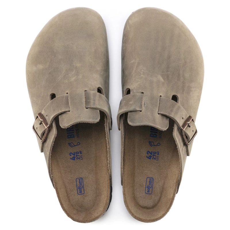 Birkenstock Men's BOSTON BS 1018147 TABACCO BROWN Clogs (Standard Width)