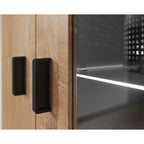 SOHO hanging display cabinet, oak lefkas+ black Bufety i witryny/Bufety i witryny na drewnianej podstawie Your Sports Performance