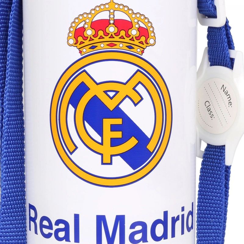 Real Madrid Aluminum Bottle with Mouthpiece and Strap 600 ml RM00005 To be categorized Your Sports Performance