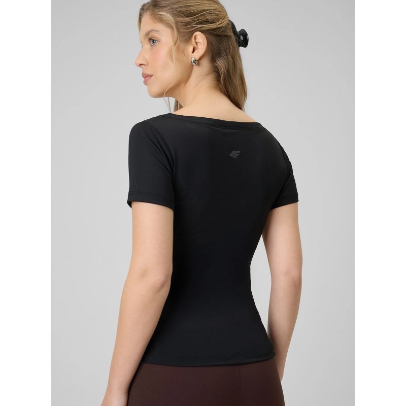 Women's slim plain T-shirt 4F 4FRSS26TTSHF3633-20S