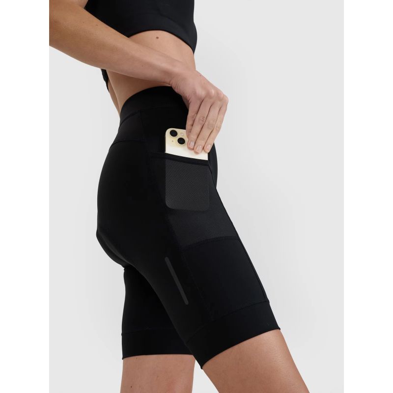 Women's cycling leggings with gel insert 4F 4FWSS25TFSTF034-20S *Kategoria tymczasowa Your Sports Performance