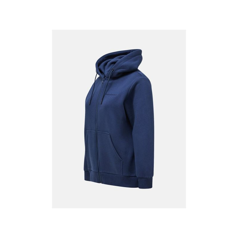 Peak Performance W Original Small Logo Zip Sweatshirt Blue