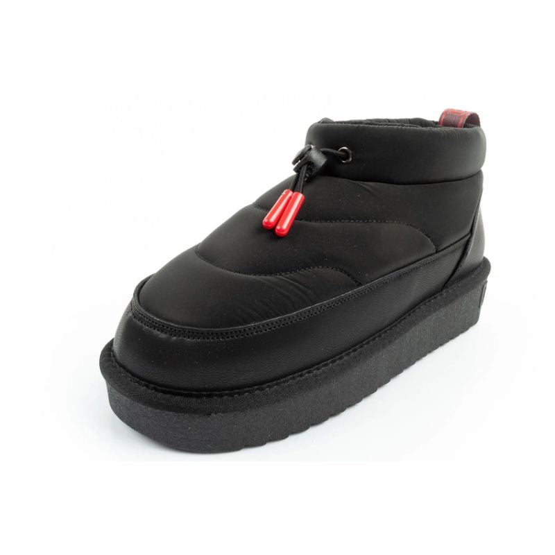 D.Franklin women's snow boots winter fashionable insulated ankle boots black D.Franklin