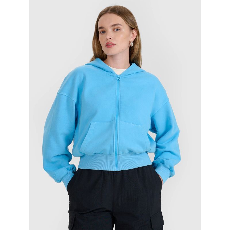 Women's zip-up hooded sweatshirt 4F 4FRSS25TSWSF2195-33S *Kategoria tymczasowa Your Sports Performance