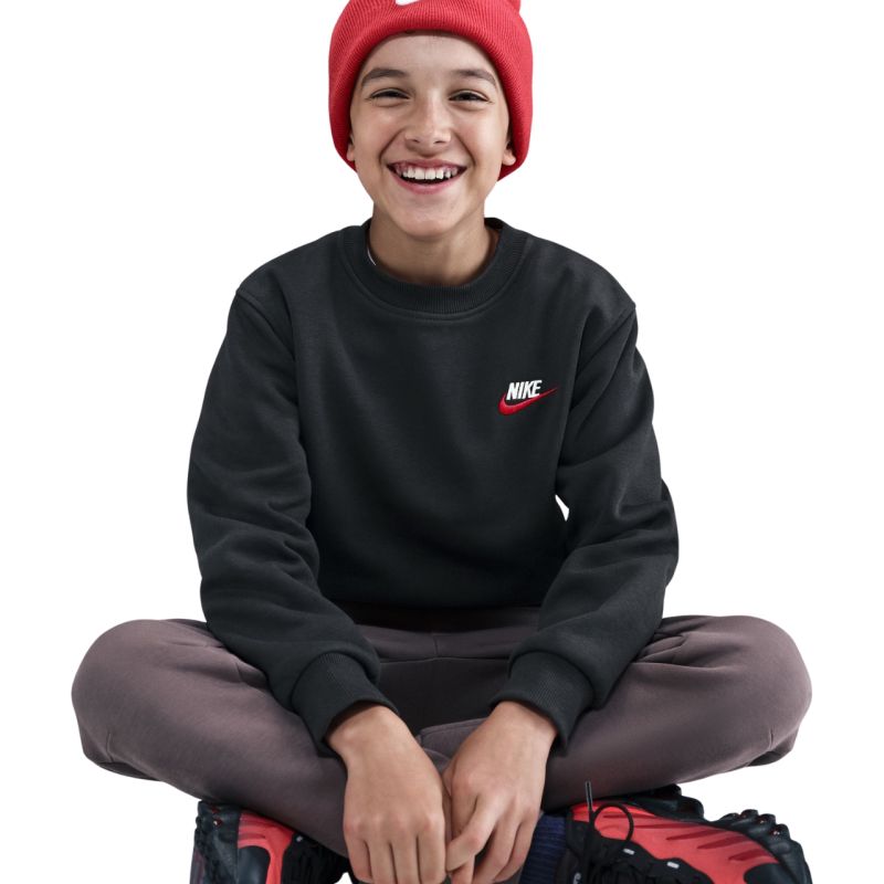 Nike Sportswear Club Fleece Kids' Sweatshirt Black FD3006 012 To be categorized Your Sports Performance