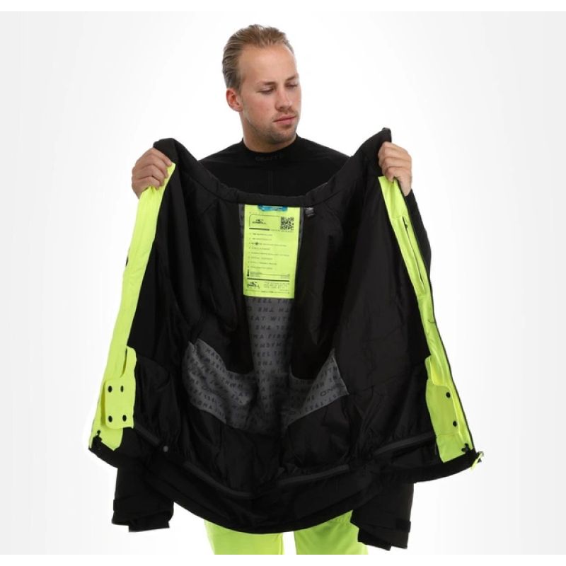 O'neill Men's Winter Sports Jacket Carbonite Snowboard Skis 10K Green Black To be categorized Your Sports Performance