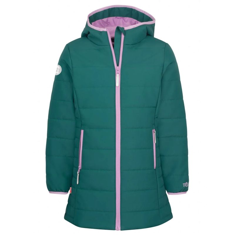 Trollkids Girls’ Stavanger Coat midnight petrol/light violet (219-150)