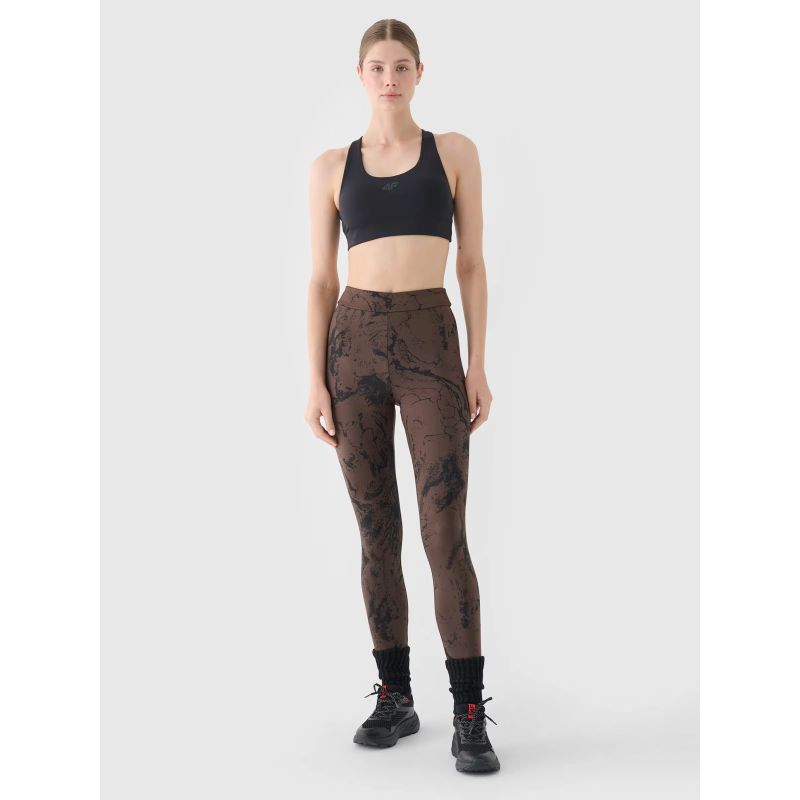 Women's high-waisted leggings 4F 4FWAW24TTIGF193-90A *Kategoria tymczasowa Your Sports Performance