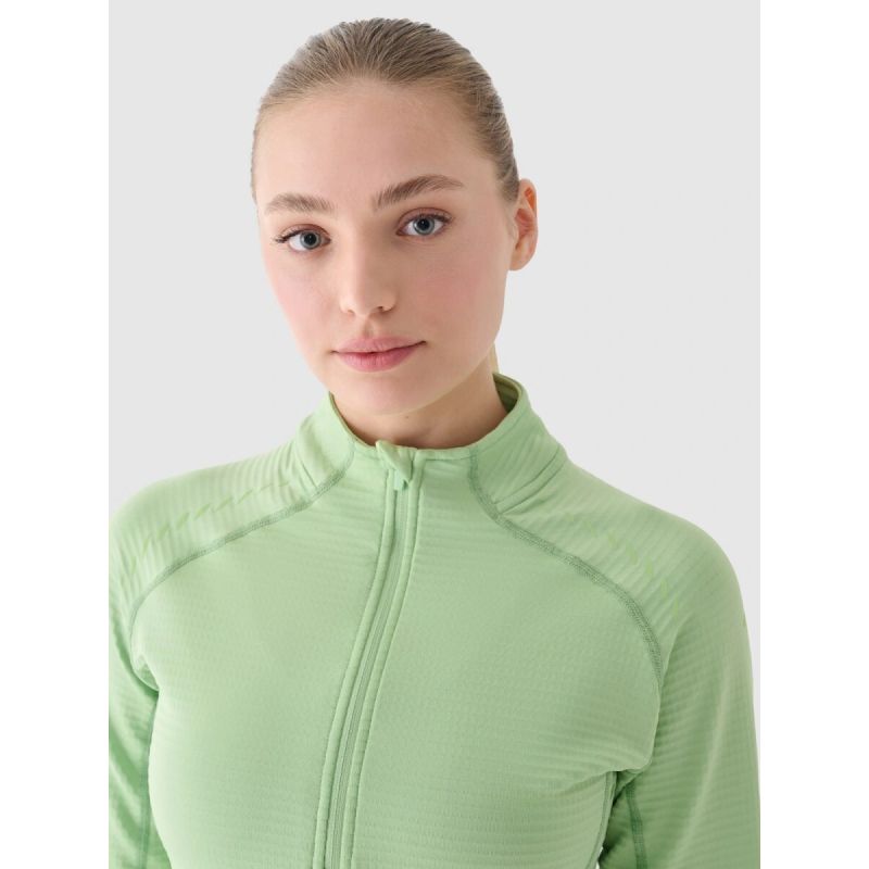 Women's slim quick-drying training sweatshirt 4F 4FWAW24TFSWF411-41S *Kategoria tymczasowa Your Sports Performance