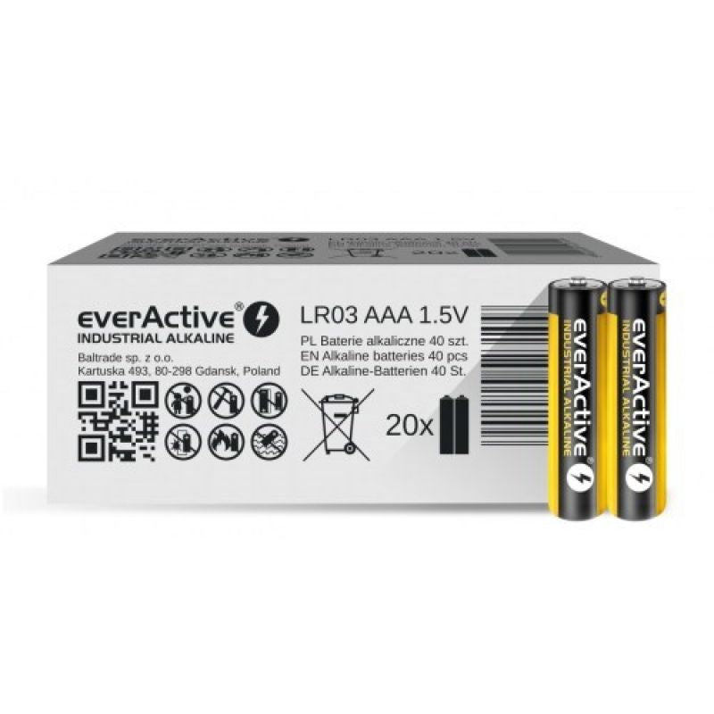 everActive EVLR03S2IK alkaline battery pack (40) Baterie, akumulatorki i ładowarki/Baterie Your Sports Performance