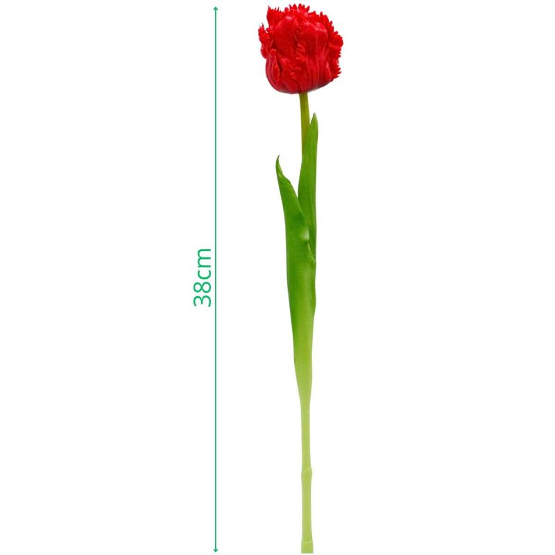 RED TULIP 38CM LIFE-LIKE SPRING DECORATION Home and Garden/Equipment Your Sports Performance