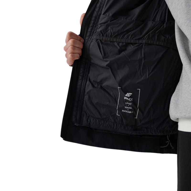 Men's Technical Jacket 4F M1217 Deep Black 4FWAW26TTJAM1217 20S