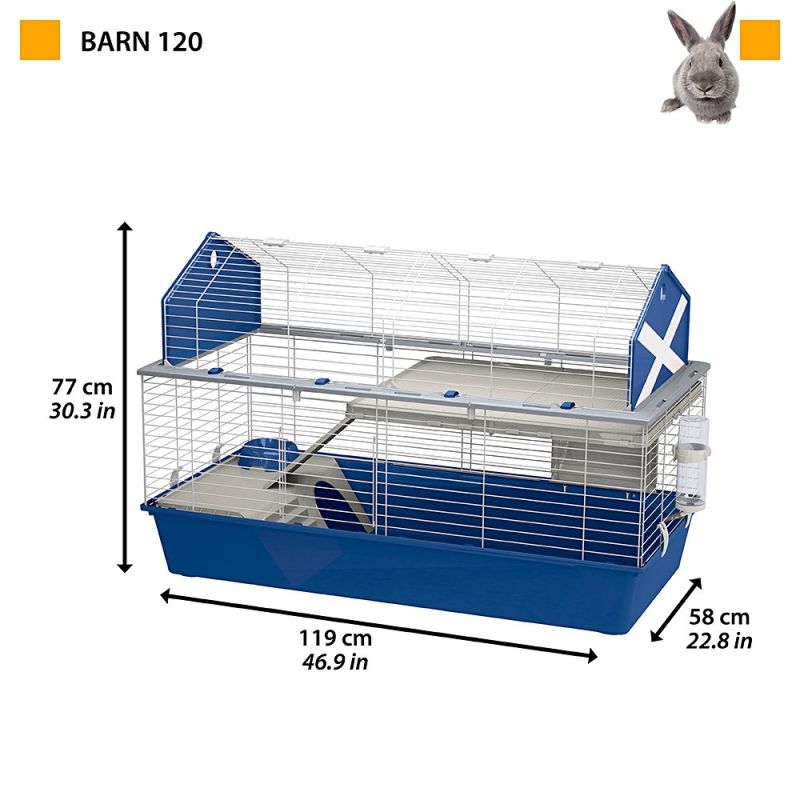 FERPLAST Barn 120 - two-story cage for guinea pigs and rabbits Dla małych zwierząt/Klatki Your Sports Performance