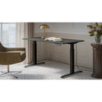 Desk with electric height adjustment MOON LONG 150x80x72-120 black/anthracite Biurka/Biurka nowoczesne Your Sports Performance