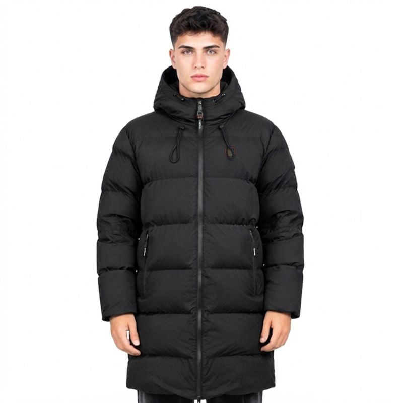 Men’s parka Geographical Norway BARBARIAN LONG BLACK DB MEN 001 (WA2879H/GN-BLACK)