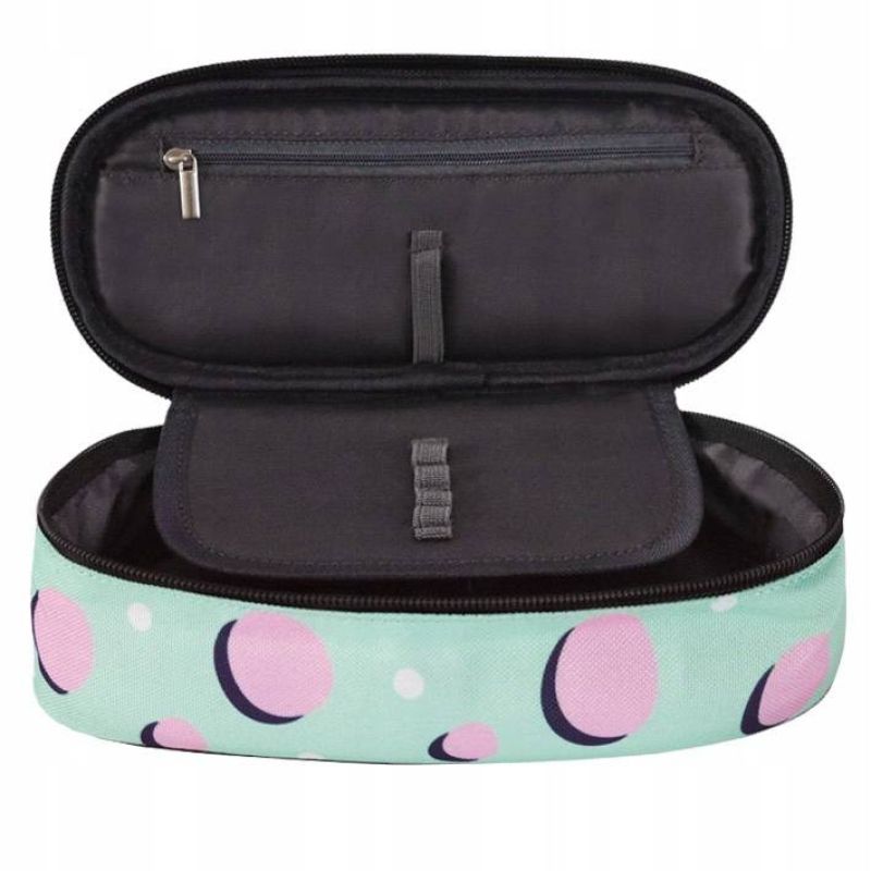 Incood Pink Dots School Pencil Case - 0002-0014 Akcesoria i sprzęt koszykarski/Saszetki, nerki Your Sports Performance