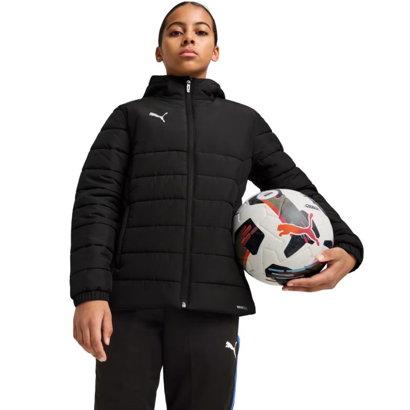 Puma Team Additions Padded Hooded Kids Jacket Black 659738 03 Puma