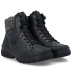 Rieker Z7230-00 Waterproof Leather Women's Boots Black