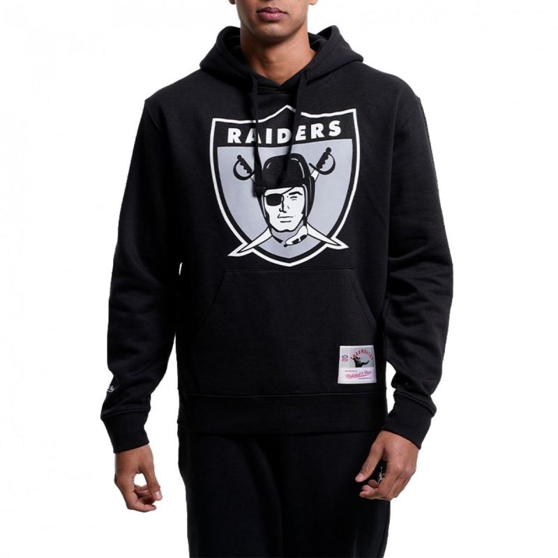 Mitchell &amp; Ness Nfl Team Logo Hoody Oakland Raiders M HDSSINTL1052-ORABLCK Clothing/Lifestyle/Mitchell & Ness Your Sports Performance