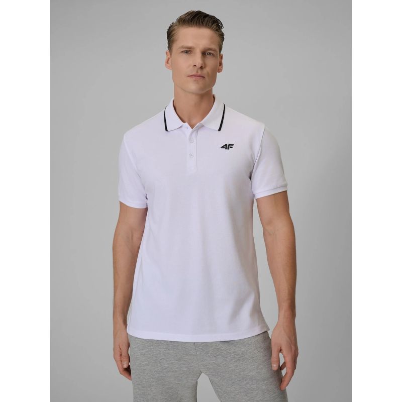 Men's regular polo shirt 4F 4FRMM00TPTSM0940-10S
